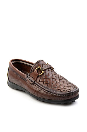 Kahve Leather Erkek Loafer Ayakkabı E01557255316