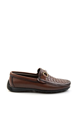 Kahve Leather Erkek Loafer Ayakkabı E01557255316