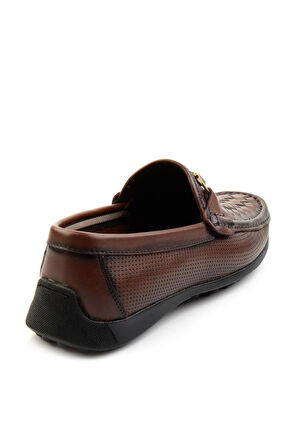Kahve Leather Erkek Loafer Ayakkabı E01557255316