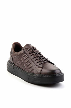 Siyah Leather Erkek Casual Ayakkabı E01556105841