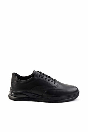 Siyah Leather Erkek Casual Ayakkabı E01556105743
