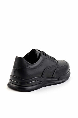 Siyah Leather Erkek Casual Ayakkabı E01556105743