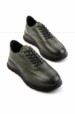 Haki Leather Erkek Casual Ayakkabı E01556105743
