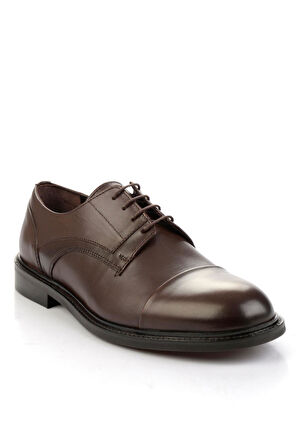Kahve Hakiki Deri Erkek Klasik Ayakkabı E01580785203