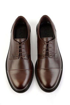 Kahve Hakiki Deri Erkek Klasik Ayakkabı E01580785203