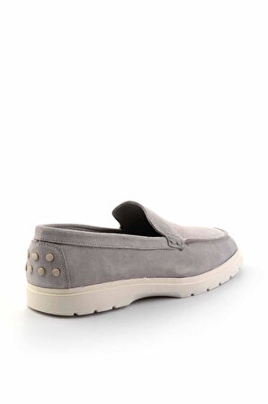 Gri Süet Hakiki Deri Erkek Casual Ayakkabı E01585722502