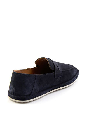 Lacivert Leather Erkek Loafer Ayakkabı E01589240102