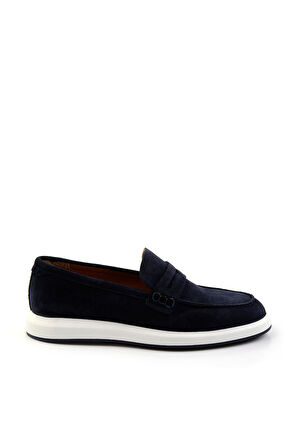 Lacivert Leather Erkek Casual Ayakkabı E01587238302