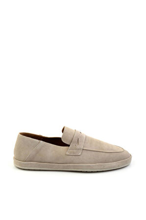 Bej Leather Erkek Loafer Ayakkabı E01589240102