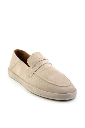 Bej Leather Erkek Loafer Ayakkabı E01589240102