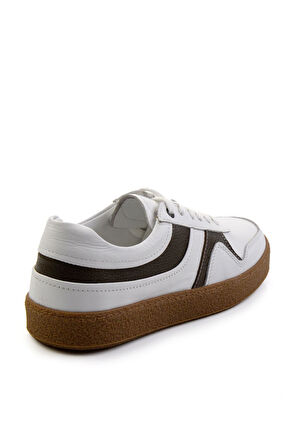 Beyaz Yeşil Leather Erkek Sneaker E01585002603