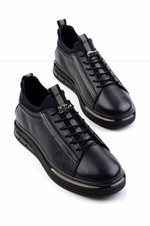 Lacivert Leather Erkek Sneaker E01585756540
