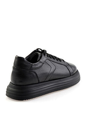 Siyah Hakiki Deri Erkek Sneaker E01595002543