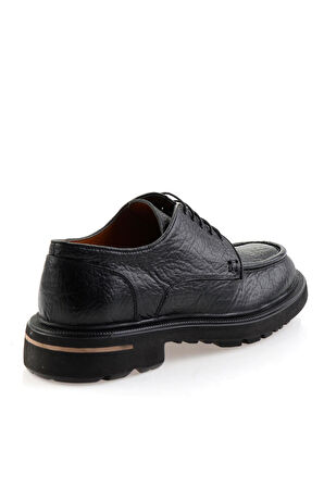 Siyah Hakiki Deri Erkek Klasik Ayakkabı E01597000210