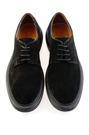 Siyah Hakiki Deri Erkek Klasik Ayakkabı E01597000402