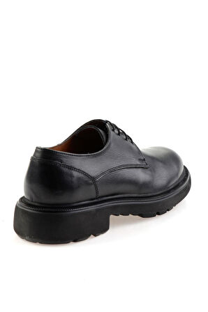 Siyah Hakiki Deri Erkek Klasik Ayakkabı E01597000403
