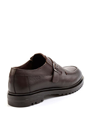 Kahve Hakiki Deri Erkek Klasik Ayakkabı E01593411840