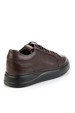 Kahve Hakiki Deri Erkek Sneaker E01593520541