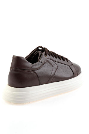 Kahve Hakiki Deri Erkek Sneaker E01595002543