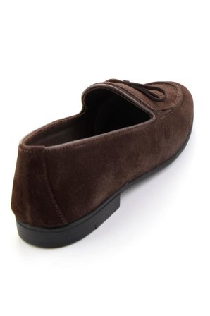 Kahve Hakiki Deri Erkek Loafer Ayakkabı E01594034702