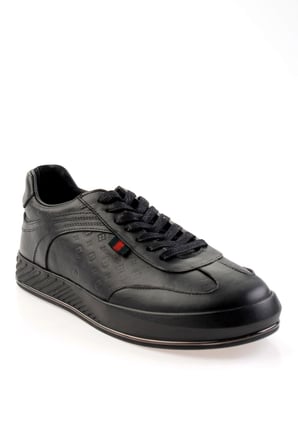 Siyah Hakiki Deri Erkek Sneaker E01604204603