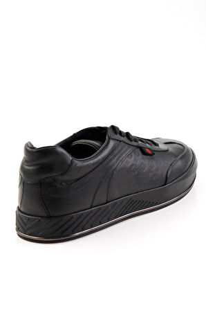 Siyah Hakiki Deri Erkek Sneaker E01604204603