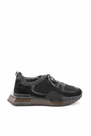 Siyah Hakiki Deri Erkek Sneaker E01604522903