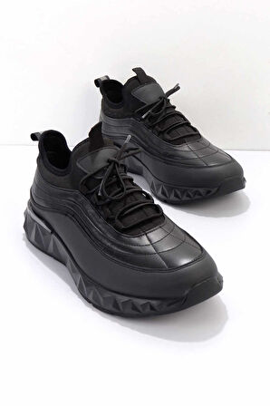 Siyah Paraşüt  Erkek Sneaker E01604835467