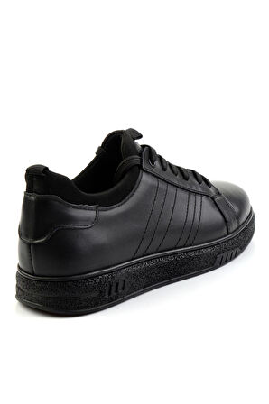 Siyah Hakiki Deri Erkek Casual Ayakkabı E01610107341