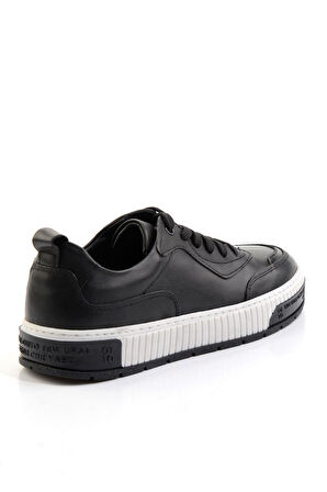 Siyah Hakiki Deri Erkek Casual Ayakkabı E01610202543