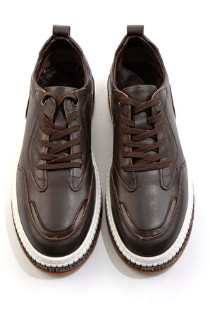 Kahve Hakiki Deri Erkek Casual Ayakkabı E01610202543