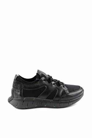 Siyah Saks Hakiki Deri Erkek Sneaker E01611011303