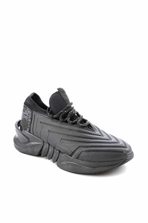 Siyah Kumaş  Erkek Sneaker E01611401004
