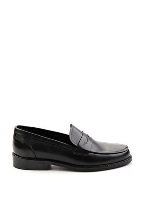 Siyah Leather Erkek Klasik Ayakkabı E01630311741