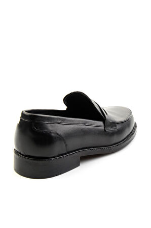Siyah Leather Erkek Klasik Ayakkabı E01630311741