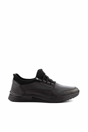 Siyah Leather Erkek Casual Ayakkabı E01733024703