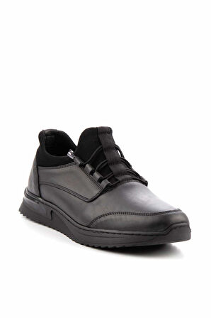 Siyah Leather Erkek Casual Ayakkabı E01733024703