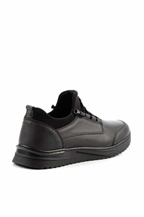 Siyah Leather Erkek Casual Ayakkabı E01733024703