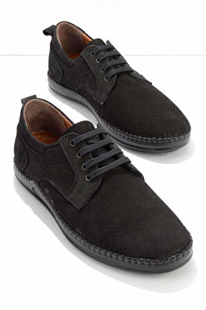 Siyah Leather Erkek Casual Ayakkabı E01733701601
