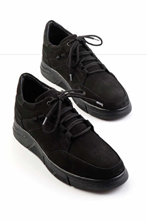 Siyah Leather Erkek Casual Ayakkabı E01733028501
