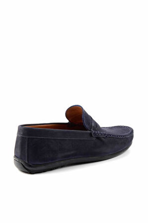Lacivert Leather Erkek Loafer Ayakkabı E01733200801