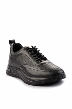 Siyah Leather Erkek Casual Ayakkabı E01759010903