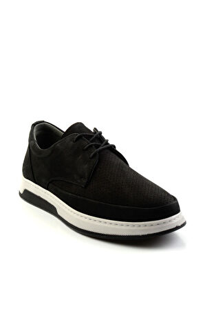Siyah Leather Erkek Casual Ayakkabı E01759103301