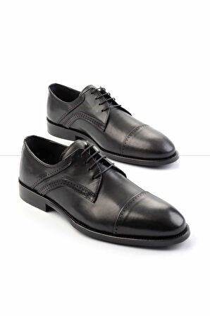 Siyah Leather Erkek Klasik Ayakkabı E01755440141