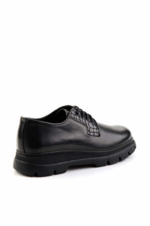 Siyah Leather Erkek Klasik Ayakkabı E01757708841