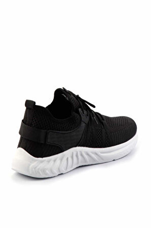 Siyah Beyaz Triko  Erkek Sneaker E01768002182