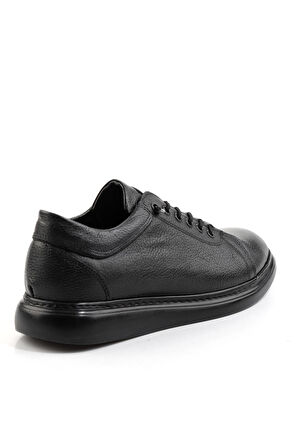 Siyah Hakiki Deri Erkek Casual Ayakkabı E01795053740