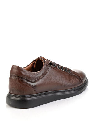 Kahve Hakiki Deri Erkek Casual Ayakkabı E01795053740