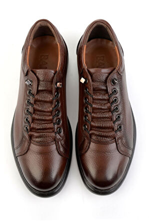 Kahve Hakiki Deri Erkek Casual Ayakkabı E01795053740