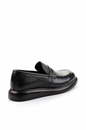 Siyah Leather Erkek Loafer Ayakkabı E01798045840